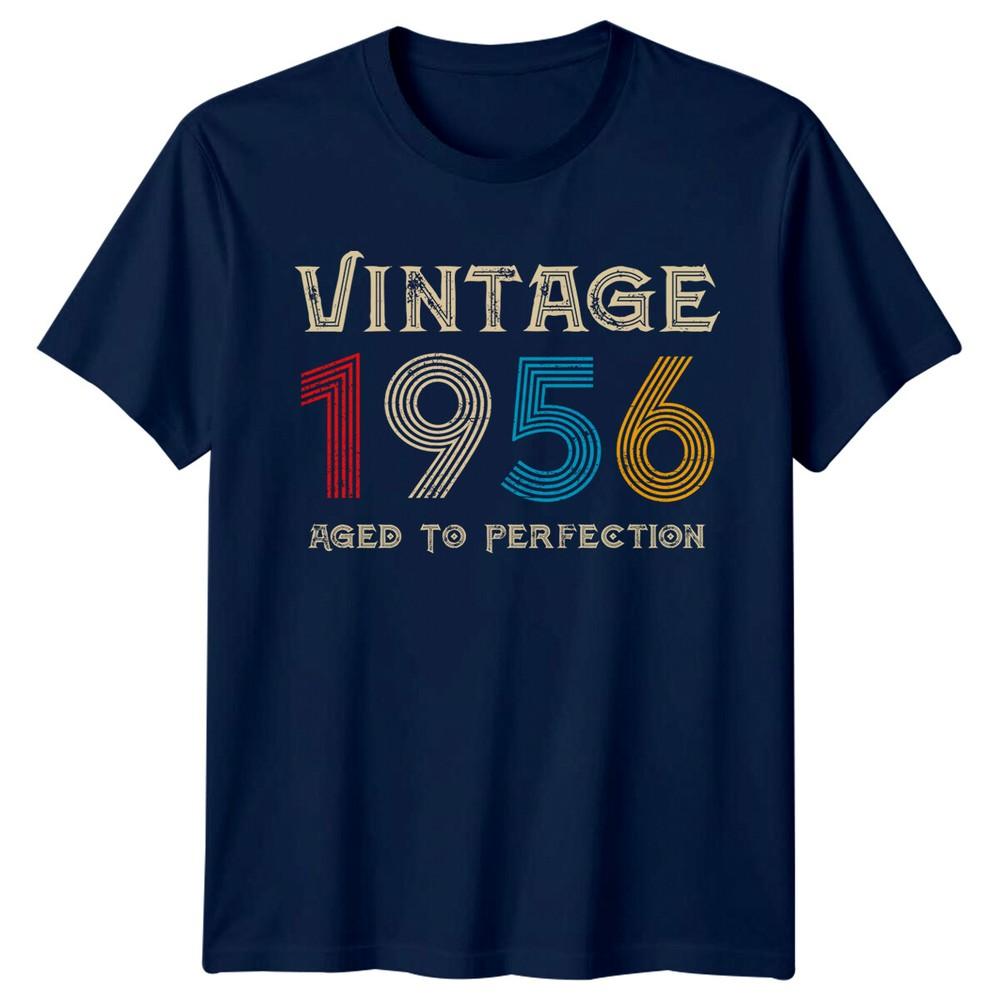 Vintage 1956 Unisexs T Shirt 70th Birthday Gift Aged To Perfection