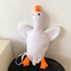 Borsa a Spalla a Forma di Anatra Cartone Animato Peluche con Chiusura a Zip per Uso Quotidiano Casual