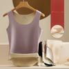 Autumn and Winter German Velvet Seamless Thermal Vest for Women Double-sided Velvet Thermal Underwear Thin Slim Fit Base Vest