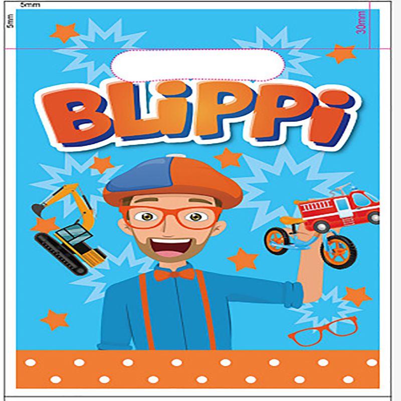 Birthday Party Blippi Supplies Paper Cups Plates Banner Straw Kids Balloon Decor