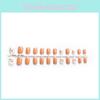 Simple Style Short Length Nail Stickers With 24 Pieces In Pack For Women