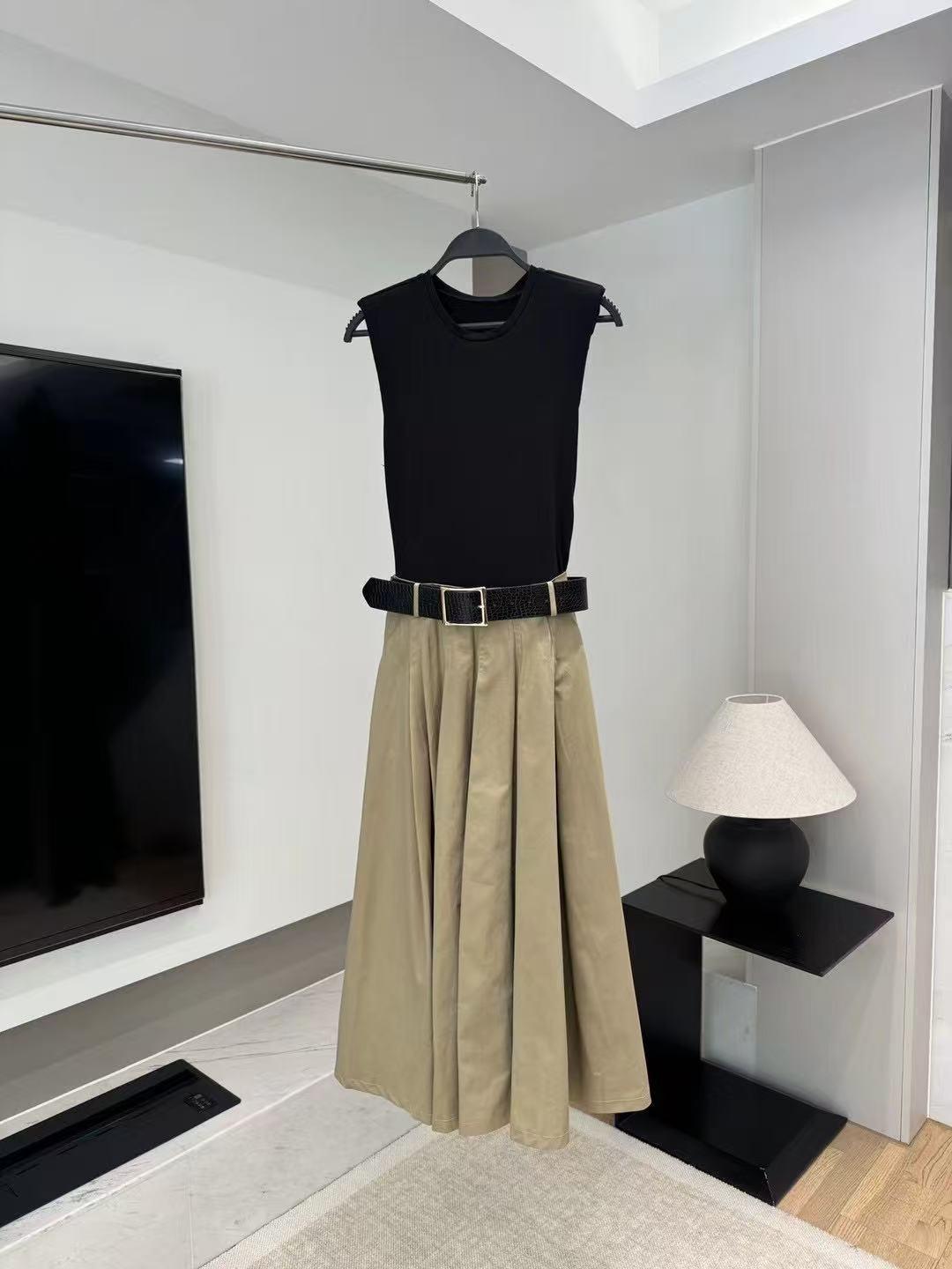 

TAOP&ZA Women s Summer Fashion Dress with Padded Shoulders and Belt Large