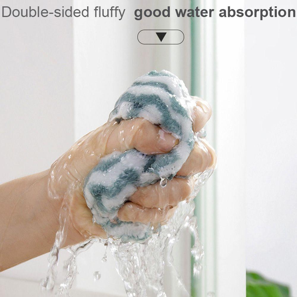 Cute Tableware Microfiber Coral Velvet Kitchen Tool Wiping Rag Cleaning Cloth Dish Towel Wash Cloth