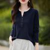 Cashmere genser for kvinner Qinghe cashmere 50 % ull 50 % silke Dame høst og vinter kashmir genser myk og varm