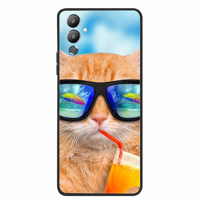 For Tecno Pova Neo 2 Cases Cat Lovely Soft TPU Silicone Phone Cases For Tecno Pova Neo2 LG6n Covers 2022 Black Edge Para Fundas