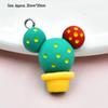 DIY Handmade Jewelry Accessories: Resin Cute Rabbit, Panda, Cactus, and Flower Pendants