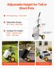 Gartentopf-Mover, Robuster Pflanzen-Dolly-Wagen mit verstellbarem Greifarm, Maximale Tragfähigkeit 65 kg, Topfpflanzen-Mover-Dolly mit Saugnapf und