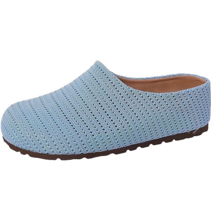 Non-slip Comfortable Bag Head Slippers Women's Spring and Summer New Outer Wear Casual One-pedal Lazy Half Slippers Tide