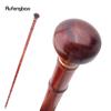 Red Round Wooden Bamboo Joint Walking Stick Decorative Cospaly Party Wood Walking Cane Halloween Mace Wand Crosier 89cm