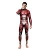 Halloween Cosplay Costumes for Men Women 3D Printed Muscle Elastic Human Anatomy Body Bodysuit Jumpsuit