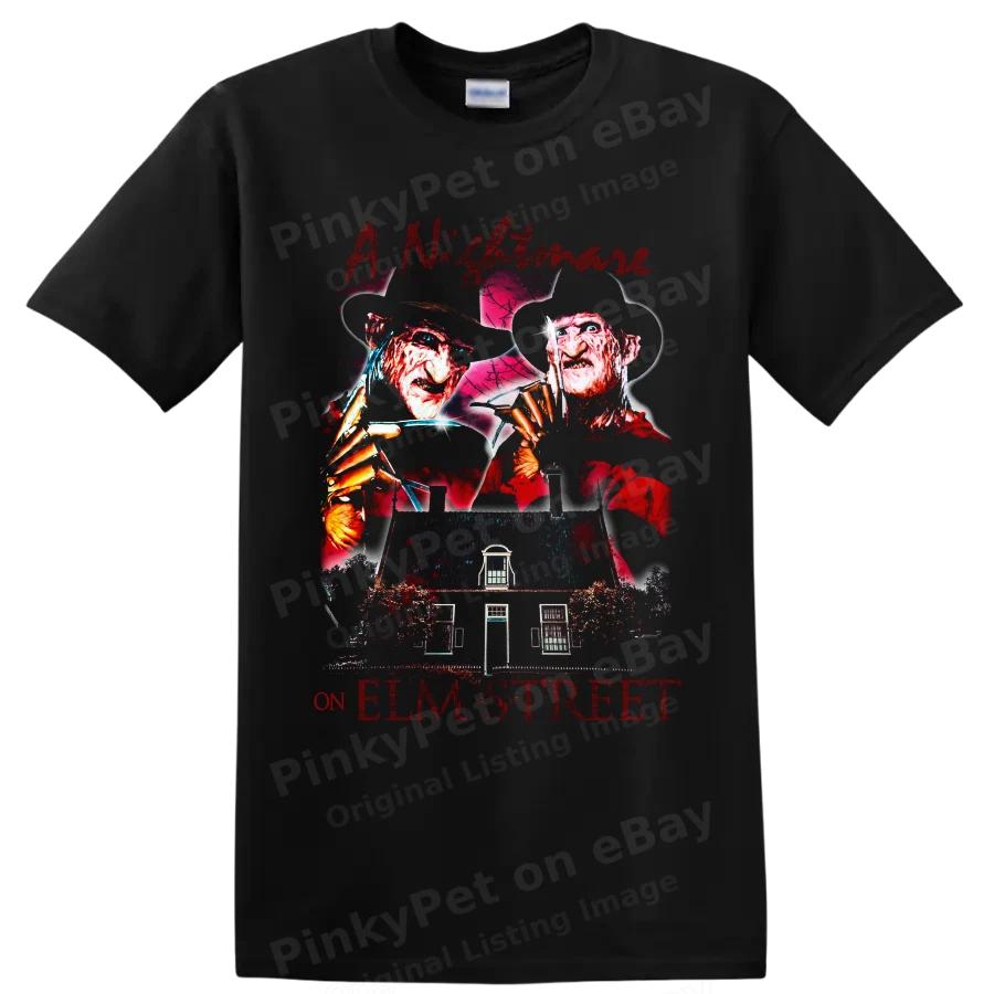 Freddy Krueger Nightmare on Elm Street Horror Dark House Claw Glove T Shirt Tee