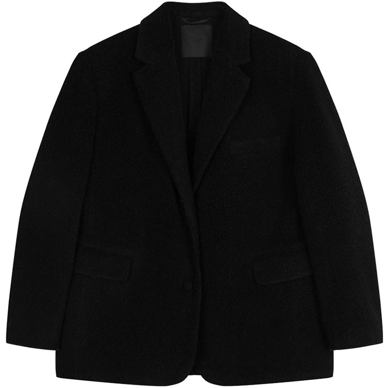 

JNBY 2024 Зимнее пальто свободного кроя из шерстяной смеси S