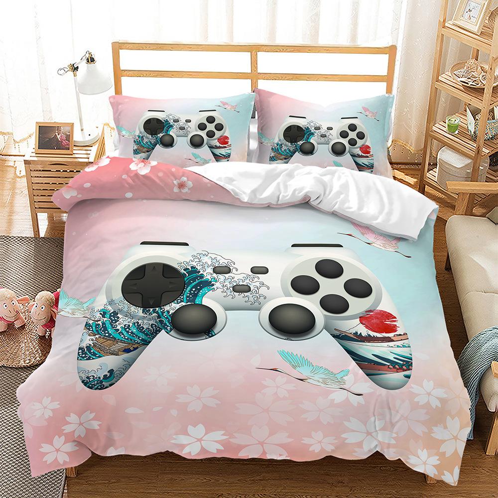 Kit Colorful Gamepad Digital Printing Three-Piece Set Four-Piece Set 135 * 200 (two-piece set) 90g