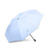 Automatic Umbrella for Men Women Dualuse Foldable Rain Sun Umbrella with Black Coating for Sun