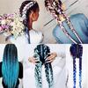 Synthetic Braiding Hair Extensions 82inch 165g Long Jumbo Braids Hair Bulk Purple Pink Gray Blue Pure Color KTB