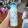 Style Large Capacity Insulated Water Bottle With Lock For Outdoor Travel And Sports