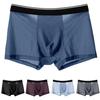 Men Ice-Silk Underwear Mesh Sexy Breathable Transparent Boxer Briefs Panties