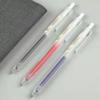 Press The Neutral Pen Matte White Pen 0.5mm Student Exam Question Brush Pen Transparent Ins Style High Value Ballpoint Pen