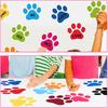 Geyee 108 Pcs Paw Prints Cutouts Paw Bulletin Board Decorations 3.5'' Mini Colorful Paper Cutouts for Educational Craft Wall Decor Party Favor