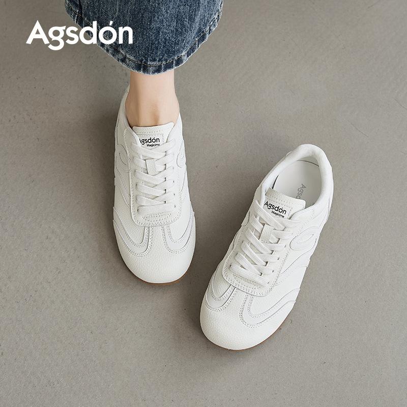 Augustus Dengde Training Shoes Women's 2025 New Autumn Flat White Shoes Student Sports and Leisure Forrest Gump Shoes Board Shoes