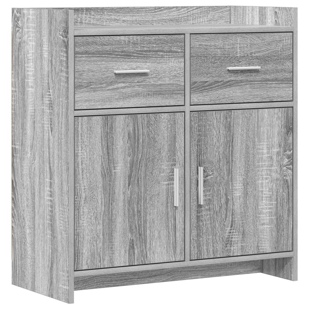 Sideboard Gray Sonoma 75 x 36 x 80 cm Particleboard