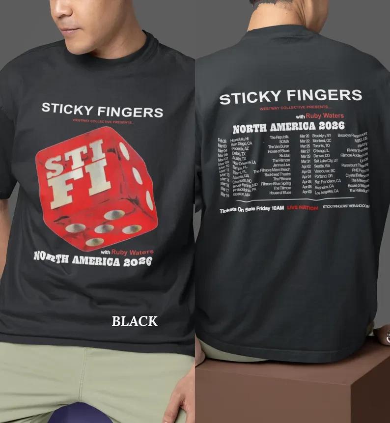 Unisex T-shirt Sticky Fingers, Sticky Fingers 2026 tour 2XL