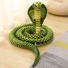 Simulation Snake Plush Toy Realistic Snake Skin Giant Cobra Plushies Funny Trick Toy Soft Stuffed Animal Doll Children Educational Toys Decoration