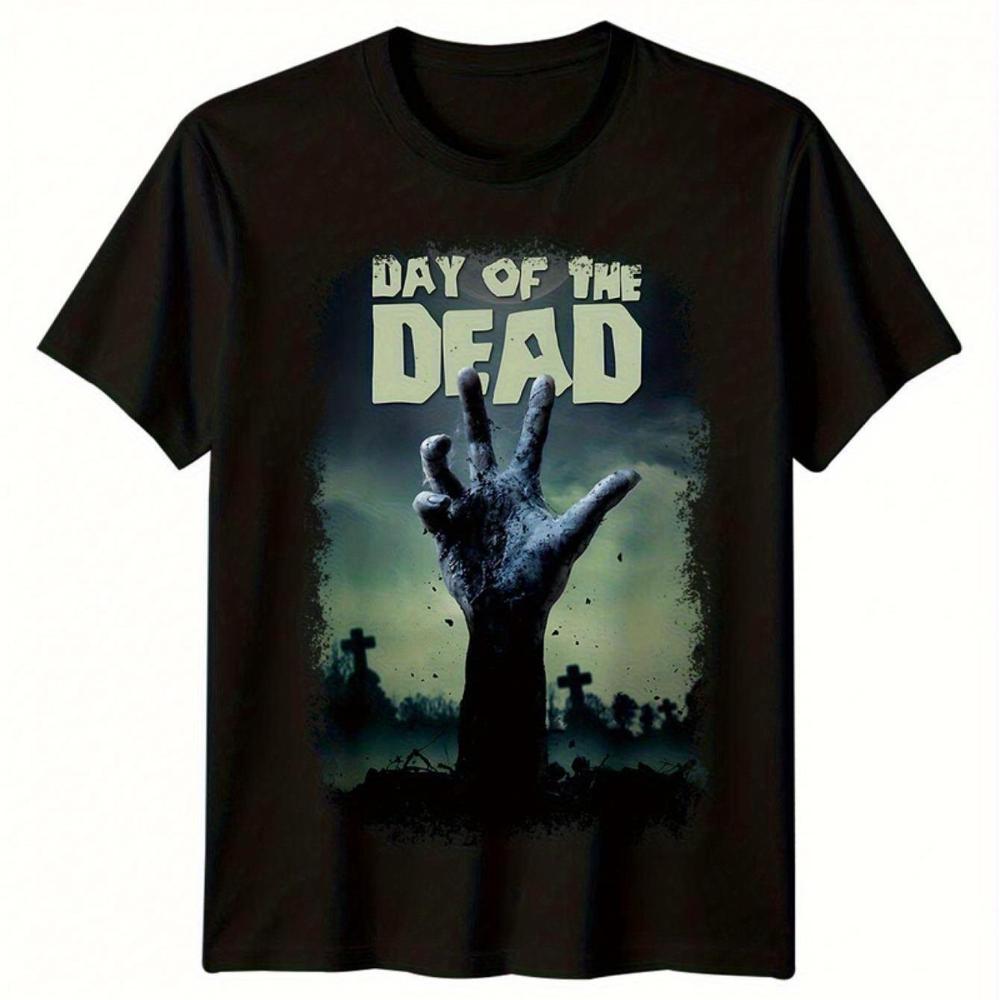 2026 Summer New Design Day of The Dead Mens Style HighQuality Comfortable Mens Printed Roundneck TShirt