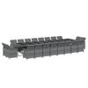 Vidaxl 21-Cz. Garden Furniture Set With Cushions, Poly Rattan, Grey