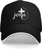 Jesus The Way The Truth The Life Baseball Cap Polyester Adjustable Cross Religious Hat