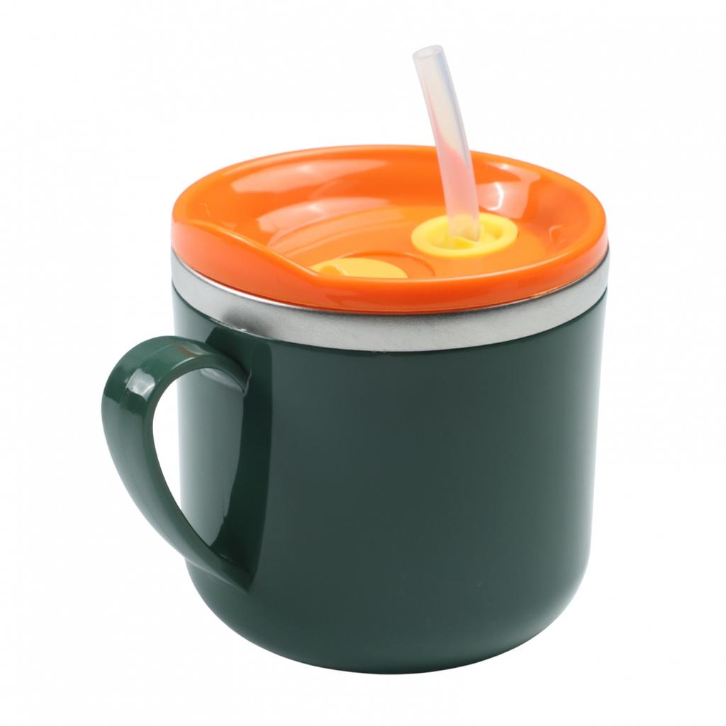 Steel Milk Cup Double Layer ML Stainless Steel 316 Stainless Steel Pink Yellow