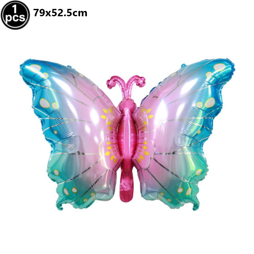Large Butterfly Foil Balloons Blue Green Purple Birthday Party Wedding Decorations Baby Shower Globos Kids Toys