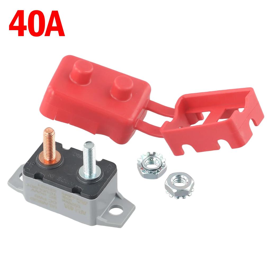 5-50A Circuit Breaker Protector Cover Dual Battery Fuse Automatic Auto Reset Electric Repairing Tools Hardware Accessories