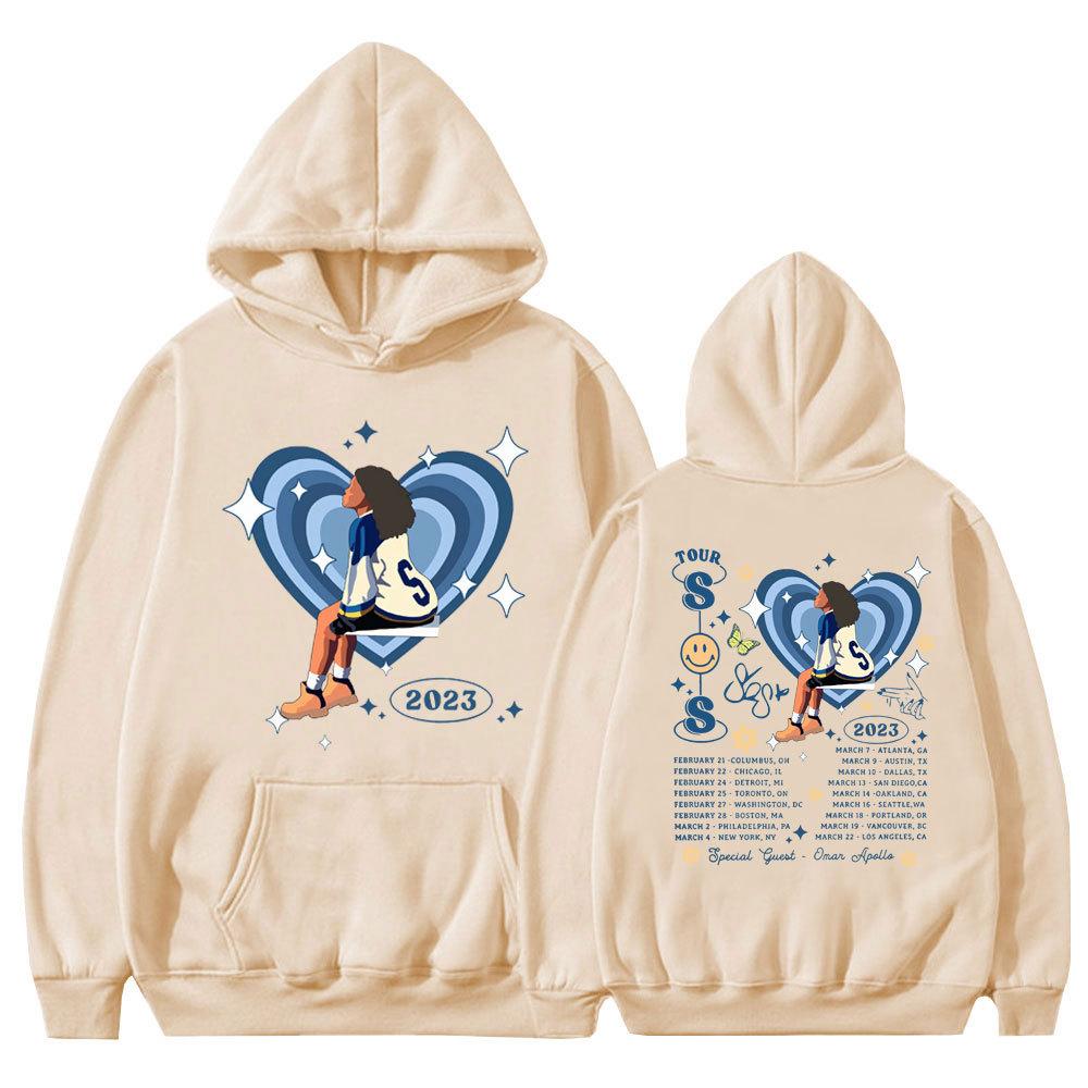 SZA 2023 Concert Tour Women Unisex Hoodies SOS Good Days Fashion Hoodie 
