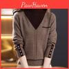 Fake Turtleneck Sweater Womens Half Twopiece Sweater Autumn And Winter Loose Western Style Bottoming Shirt