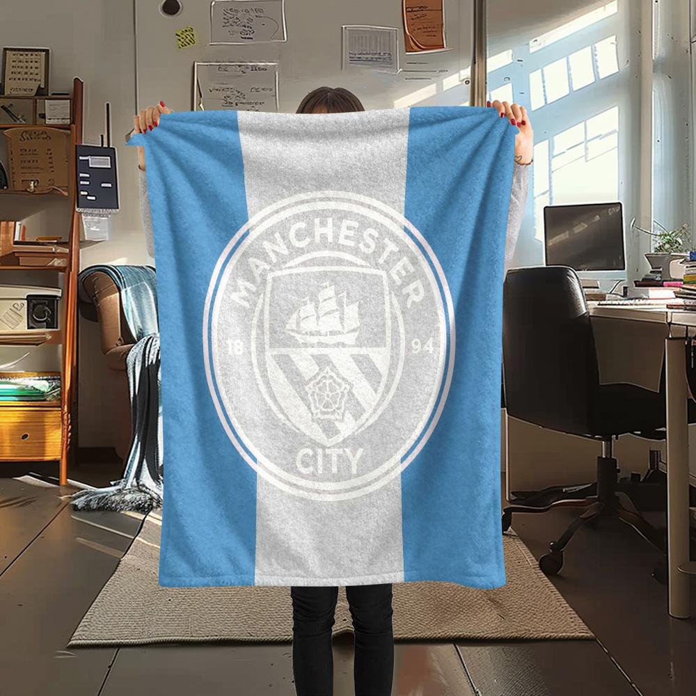 Manchester City Football Club3 Flannel Blanket, High quality Comfortable for All Seasons, Home Decor, Warmth and Comfort