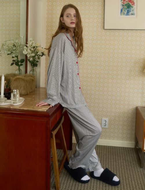 [Judyn] Everyday Stripe Long Sleeve Pajama Set [Shipped from Korea] 100% Authentic