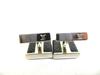 Authentic LOUIS VUITTON Damier Graphite Steel Black Leather Cufflinks Cuffs #9686  Seller Refurbished