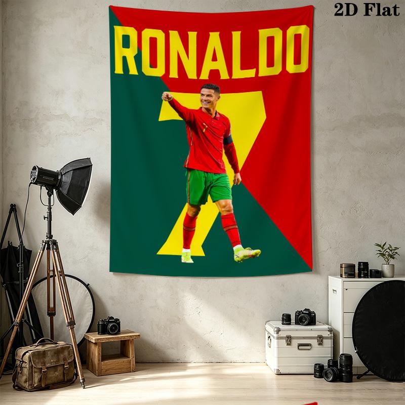 Cr7 Wall Tapestry Aesthetic Wall Hanging Printed Fabric Blanket Decorative Tapestries For Bedroom Living Room Home Decor