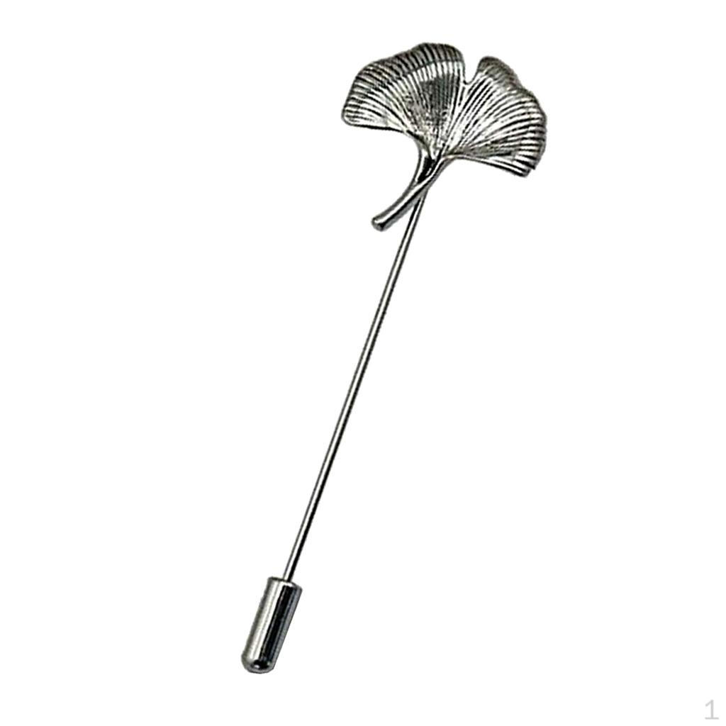 

Модная брошь Ювелирные изделия Изысканные броши-булавки в виде листьев гинкго для женщин Листья - Серебристый