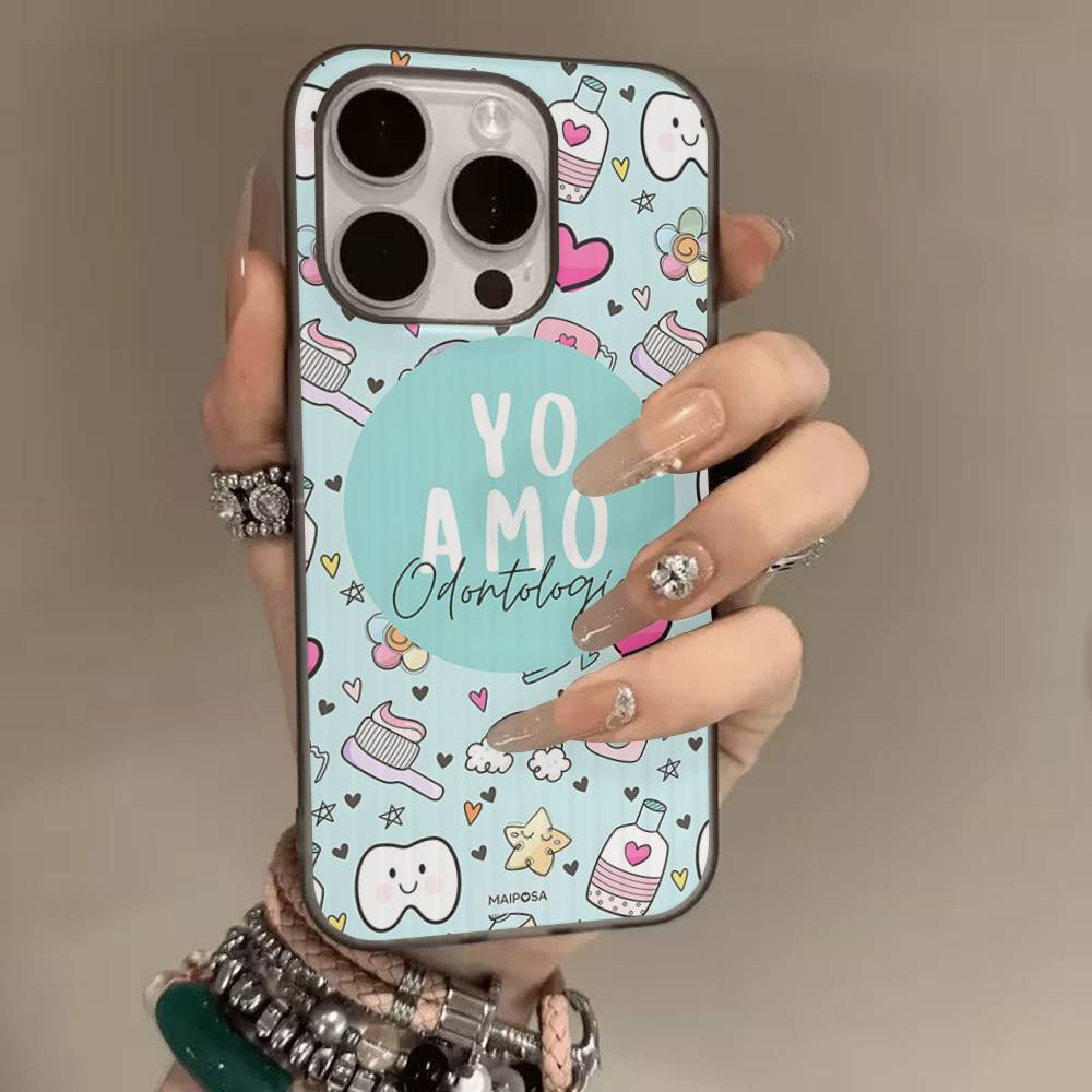 

The Dentist Tooth Soft Corrugated Transparent Phone Case For IPhone 17 15 16 11 12 13 14 Pro Max Plus Pro iPhone 14