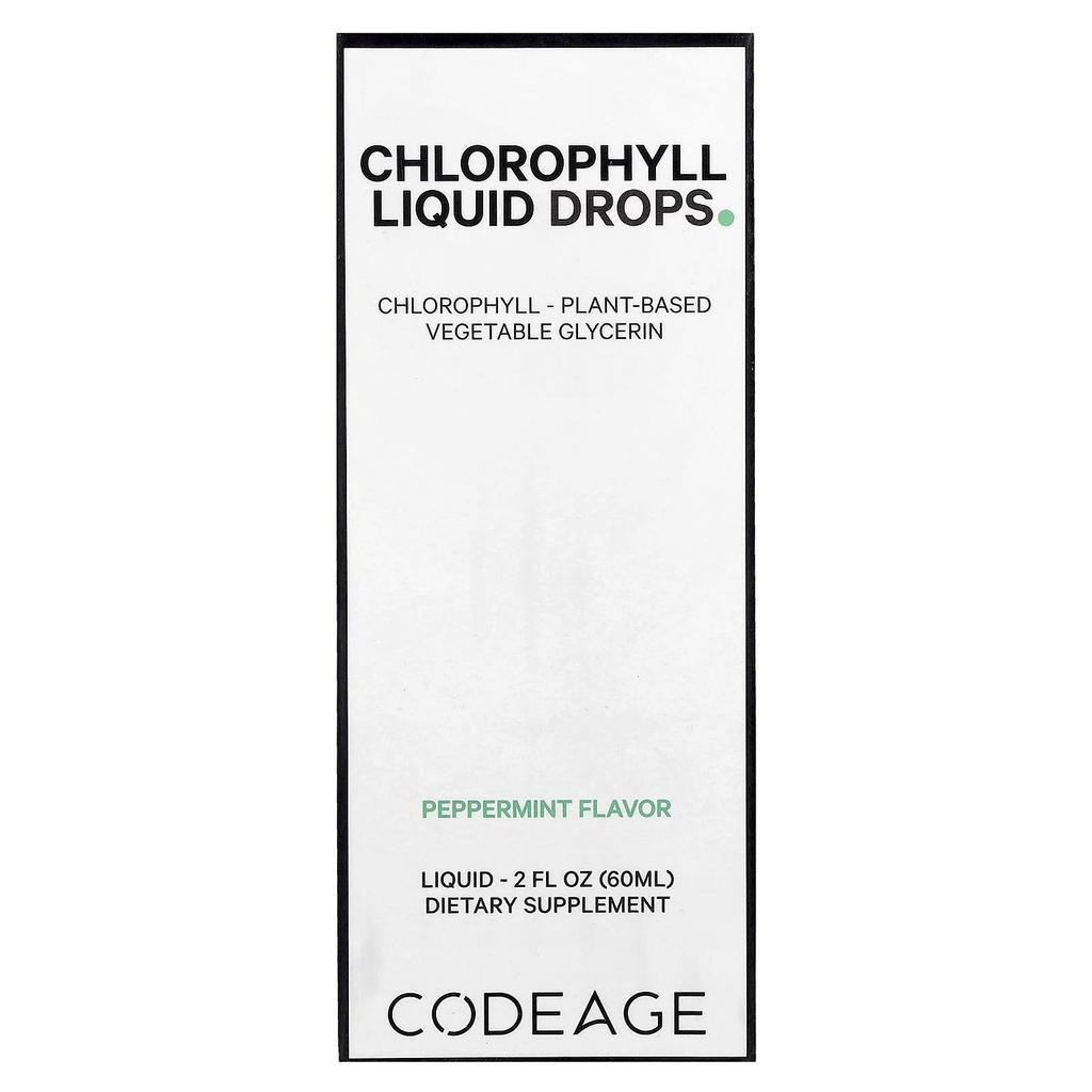 Chlorophyll Liquid Drops, Peppermint, 60Ml (2Fl Oz)