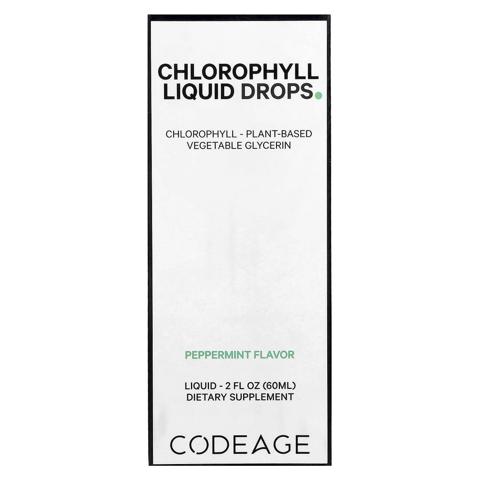 

Chlorophyll Liquid Drops, Peppermint, 60Ml (2Fl Oz)