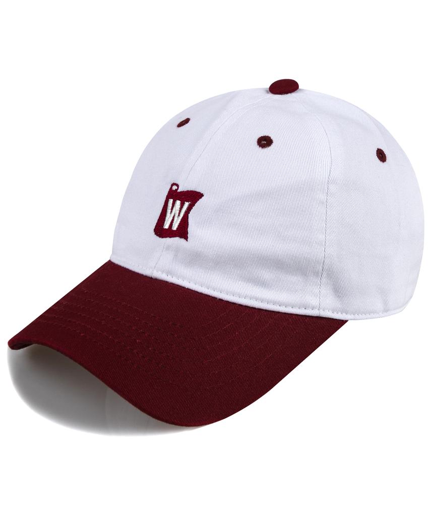 Wig Flag Two-Tone Washed Ball Cap - Red
