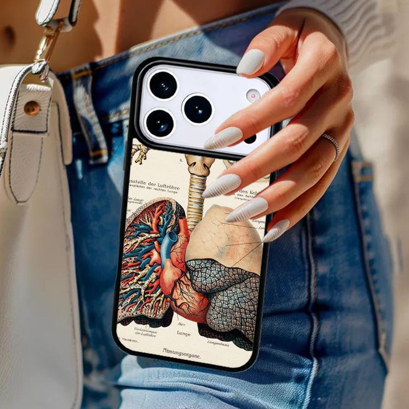 Medical Human Anatomy Phone Case For iPhone 17 Air 14 15 13 12 Max Cover For Apple 16e 11 Pro Max Plus Coque