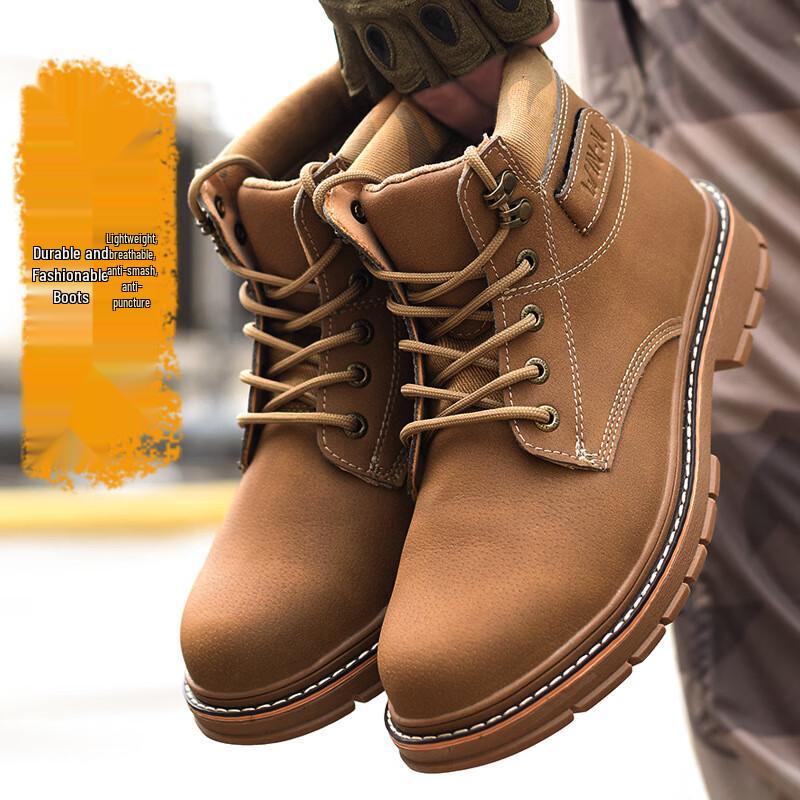 miflame Men s High-Top Steel Toe Safety Shoes 36-46