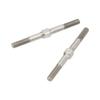 2Pcs RC Steel Turnbuckle Wear Resistant RC Turnbuckle Pull Rod for 110 RC Cars 48mm