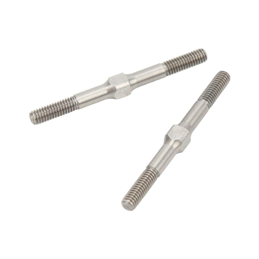 2Pcs RC Steel Turnbuckle Wear Resistant RC Turnbuckle Pull Rod for 110 RC Cars 48mm