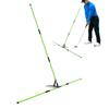 Golfschwung-Ausrichtungsstab, Golfschwung-Ausrichtungsstabhalter, Schwungübungsplatte, Trainer für Schwungwinkelanpassung, Haltungskorrekturhilfe
