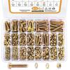 672 pieces of 8.8 grade M4, M5, M6 metric bolt and nut sets, heavy-duty hexagon head bolt and nut sets, including 13 metric size